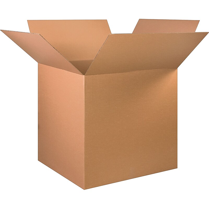 36" x 36" x 36" Shipping Boxes, 32 ECT, Brown, 5/Bundle (363636) image 1
