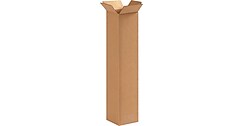 4" x 4" x 18" Shipping Boxes, 32 ECT, Brown, 25/Bundle (4418)