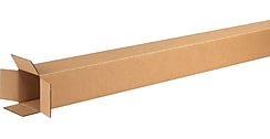 4" x 4" x 60" Shipping Boxes, 32 ECT, Brown, 25/Bundle (4460)