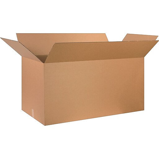 48" x 24" x 24" Shipping Boxes, 32 ECT, Brown, 10/Bundle (482424) Staples