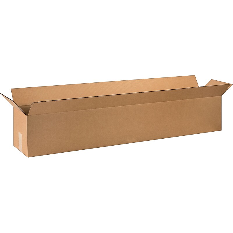 48" x 8" x 8" Shipping Boxes, 32 ECT, Brown, 20/Bundle (4888) image 1