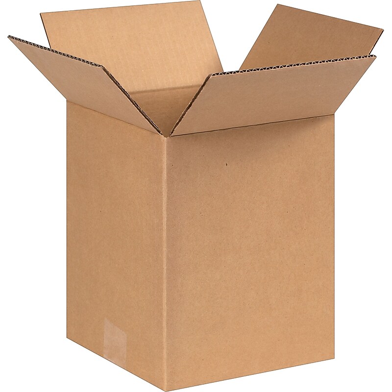8" x 8" x 10" Shipping Boxes, 25/Bundle (8810) image 1