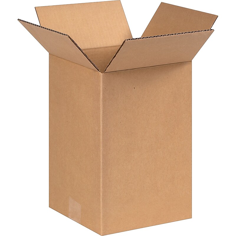 8" x 8" x 12" Shipping Boxes, 25/Bundle (8812) image 1