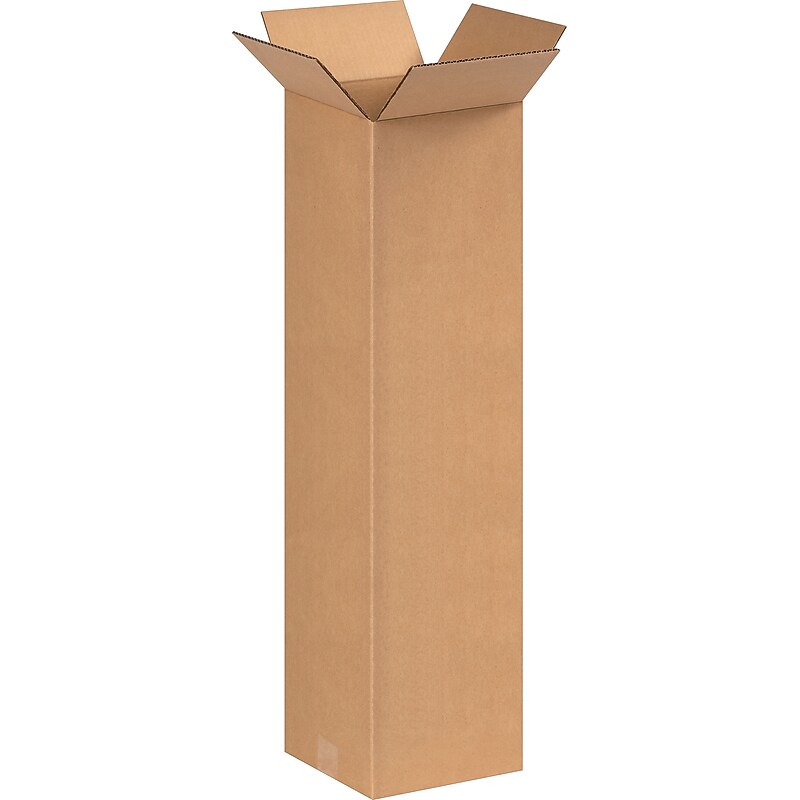 8" x 8" x 30" Shipping Boxes, 32 ECT, Brown, 25/Bundle (8830) image 1