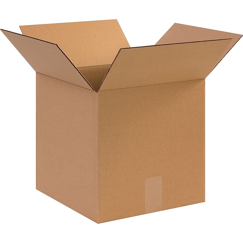 12" x 12" x 12" Shipping Boxes, 44 ECT, 25/Pack (BS121212HDX) image 1