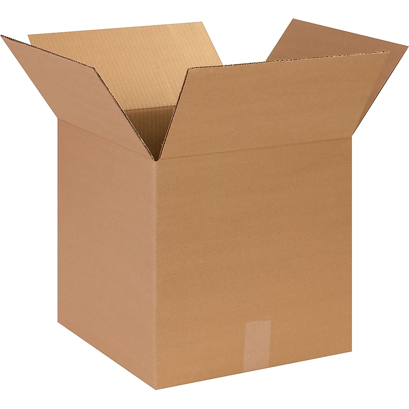 14" x 14" x 14" Shipping Boxes, 44 ECT, Brown, 25/Bundle (HD141414) image 1