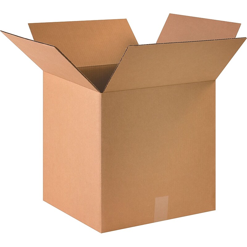 16" x 16" x 16" Shipping Boxes, 44 ECT, Brown, 25/Bundle (HD1616) image 1