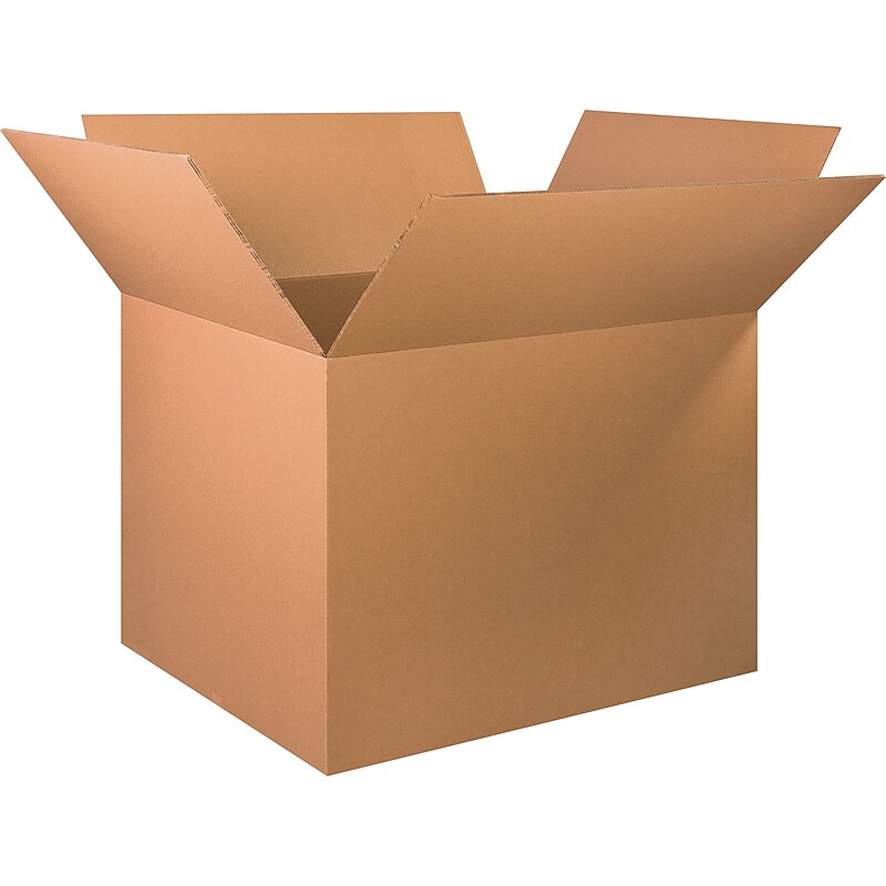 48" x 40" x 36" Shipping Boxes, 48 ECT Double Wall, Brown, 5/Bundle (HD484036DW) image 1