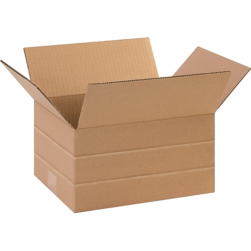 24 x 12 x 6" MultiDepth Shipping Boxes, 32 ECT, Brown, 20/Bundle