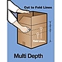 11.75" x 8.75" x 4.75" Multi-Depth Shipping Boxes, Brown, 25/Bundle (MD1184SC)~#|#~s0198586_sc7
