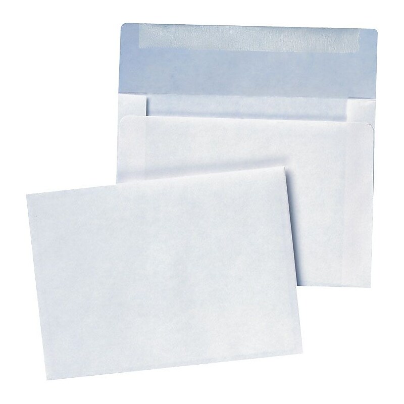 Quality Park Booklet Envelope 4 3/4" x 6 1/2", White, 100/Box (QUA36417) image 1