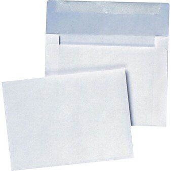 Quality Park Gummed Booklet Envelope, 4 3/4" x 6 1/2", White, 100/Box (36417)