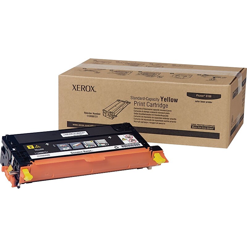 Xerox 113R00721 Yellow Standard Yield Toner Cartridge image 1