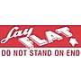 Tape Logic Labels, "Lay Flat - Do Not Stand On End", 3" x 5", Red/White, 500/Roll (DL1420)~#|#~s0199374_sc7