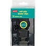 Staples® Soft Grip Binder Clips, 1 1/4" Width, 5/8" Capacity, Black, 12/Pk~#|#~s0199931_sc7