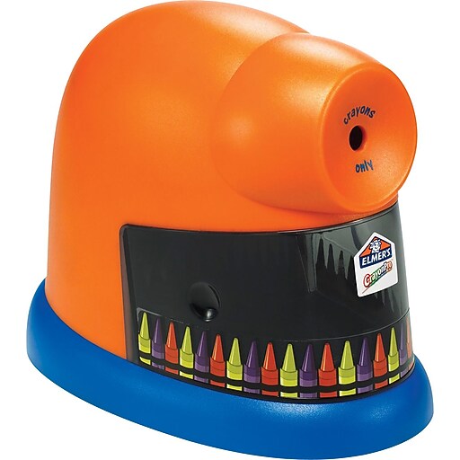 Elmer's 1680 CrayonPro Electric Sharpener, Orange/Blue Staples