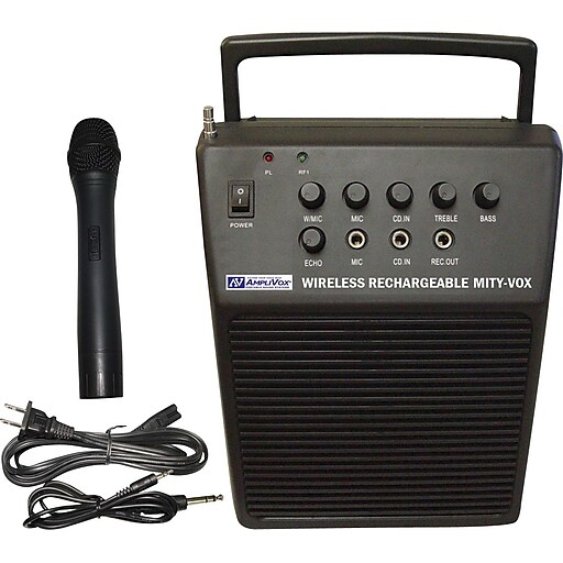 Amplivox SW212 Wireless Rechargeable Mity-Vox PA at Staples