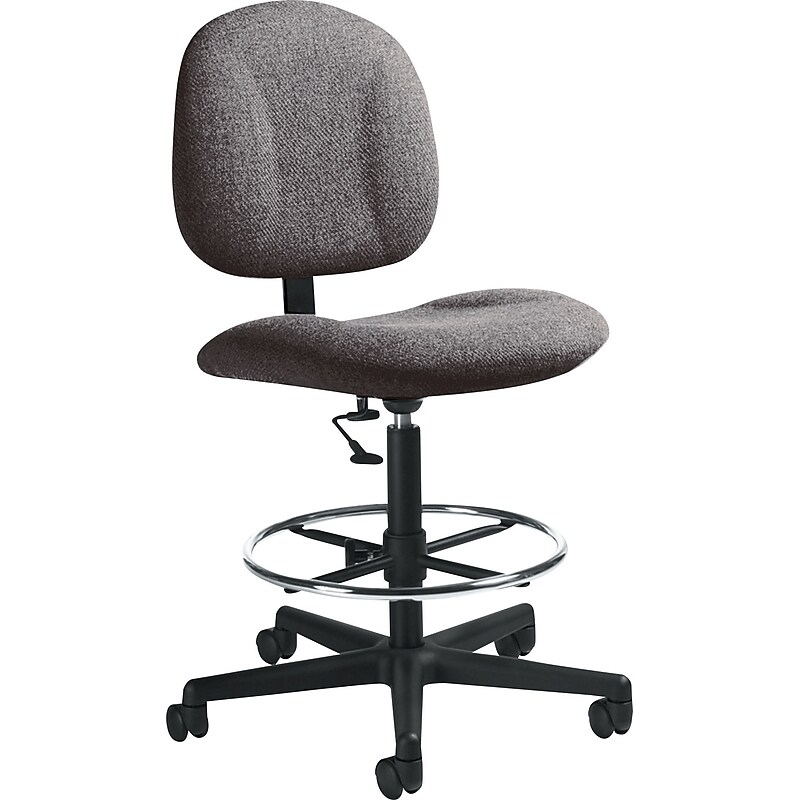 Global 8977 Series Deluxe Drafting Stool, Grey image 1