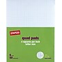 Staples® Quadrille Graph Pads, 50 Sheets, 4 Squares Per Inch, White, 8 1/2"H x 11"W, 36/Ct~#|#~s0204413_sc7