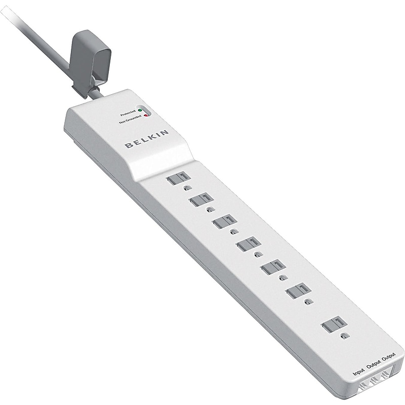 Belkin Home Series 7 Outlet Home/Office, 6 ft. Cord, 2320 Joules (BE107200-06) image 1