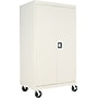 Alera® Mobile Storage Cabinet, Putty, 3-Shelf, 66"H x 36"w x 24"D~#|#~s0205350_sc7