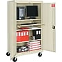 Alera® Mobile Storage Cabinet, Putty, 3-Shelf, 66"H x 36"w x 24"D~#|#~s0205352_sc7