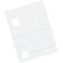 Pacon 5-Hole Punched Essay and Composition Paper 10-1/2" x 8", 3/8" Ruled with Red Margin, White, 500 Sheets/Pk~#|#~s0207472_sc7