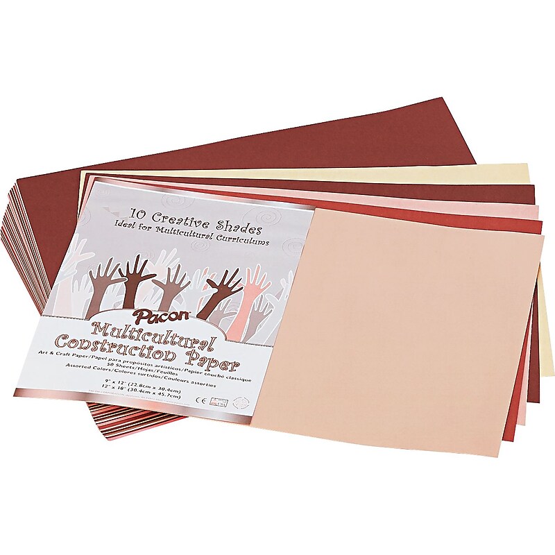 Pacon 12" x 18" Construction Paper, Assorted Colors, 50 Sheets/Pack (P9512-0001) image 1