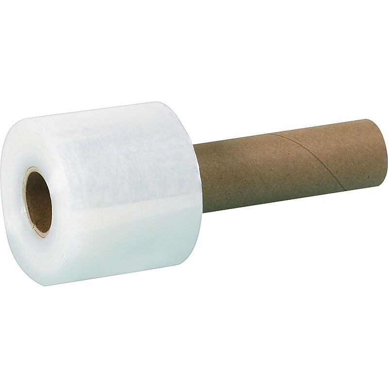 3" x 600' 120 Gauge Cast Stretch Wrap, Clear, 18/Carton (TNBEC703) image 1
