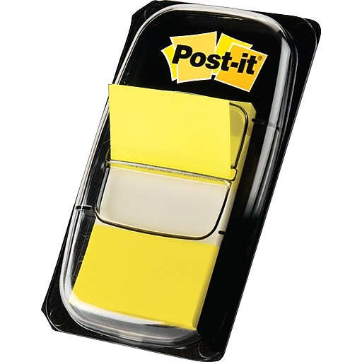 Postit® Flags Value Pack, 1" x 1.7", Yellow, 600 Flags (680YW12) at Staples