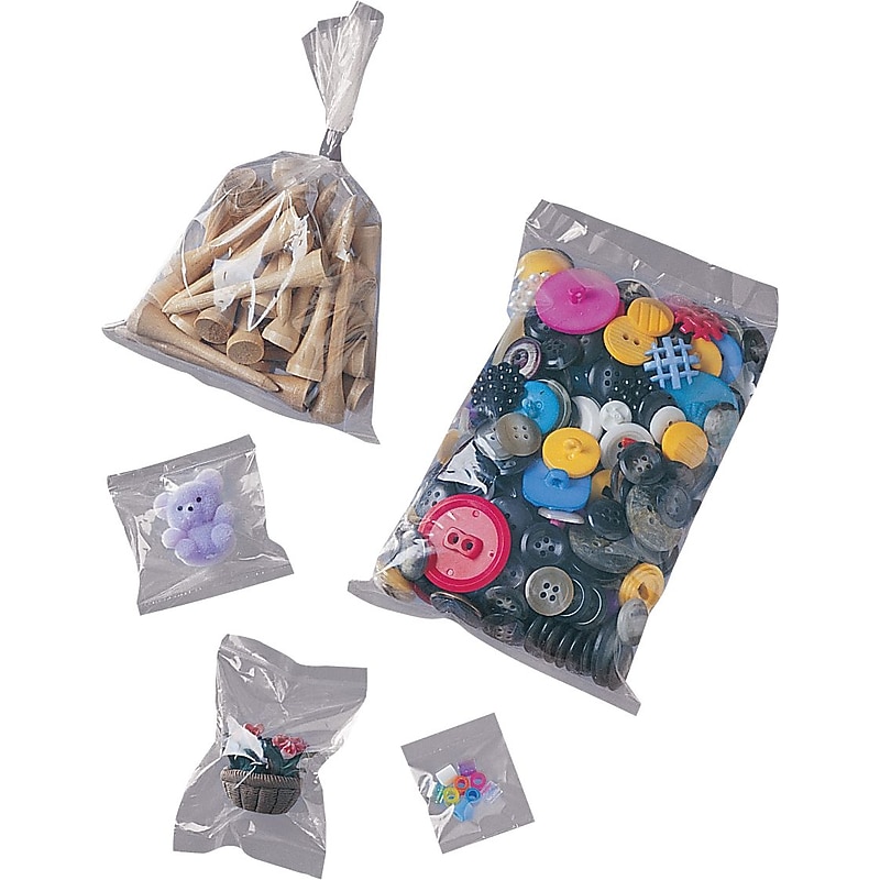 28" x 32" Layflat Poly Bags, 6 Mil, Clear, 100/Carton (PB8655) image 1