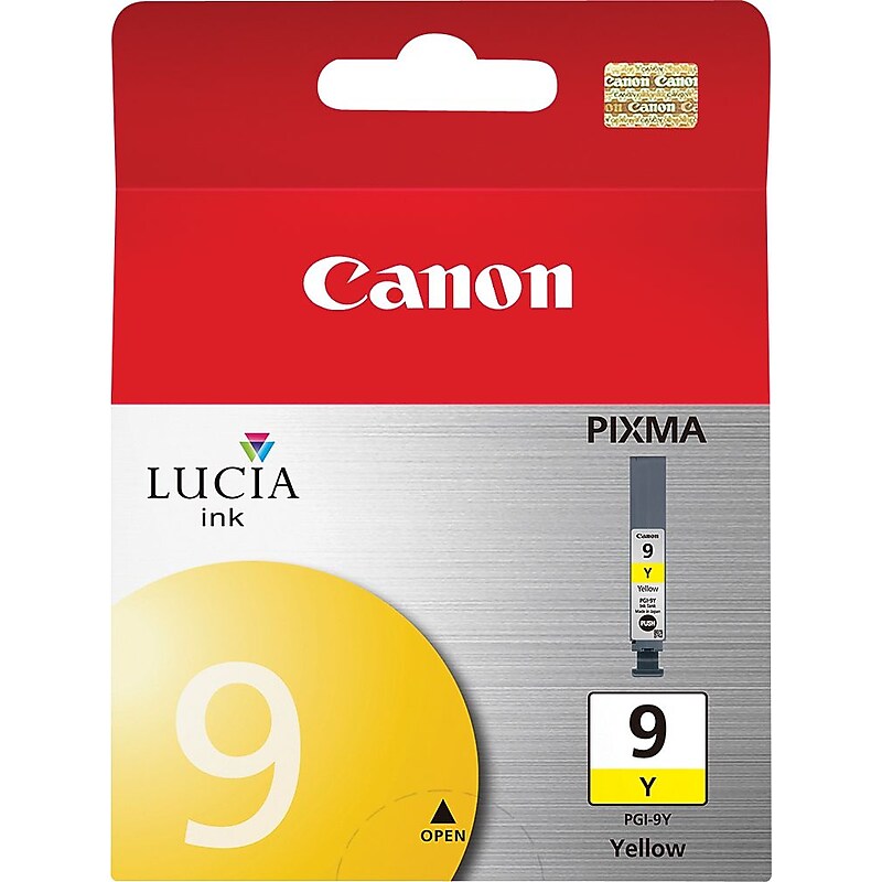 Canon 9 Yellow Standard Yield Ink Cartridge (1037B002) image 1