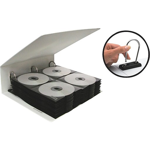 Find It® High Capacity Gapless Media Binder, White, 272 CD Capacity