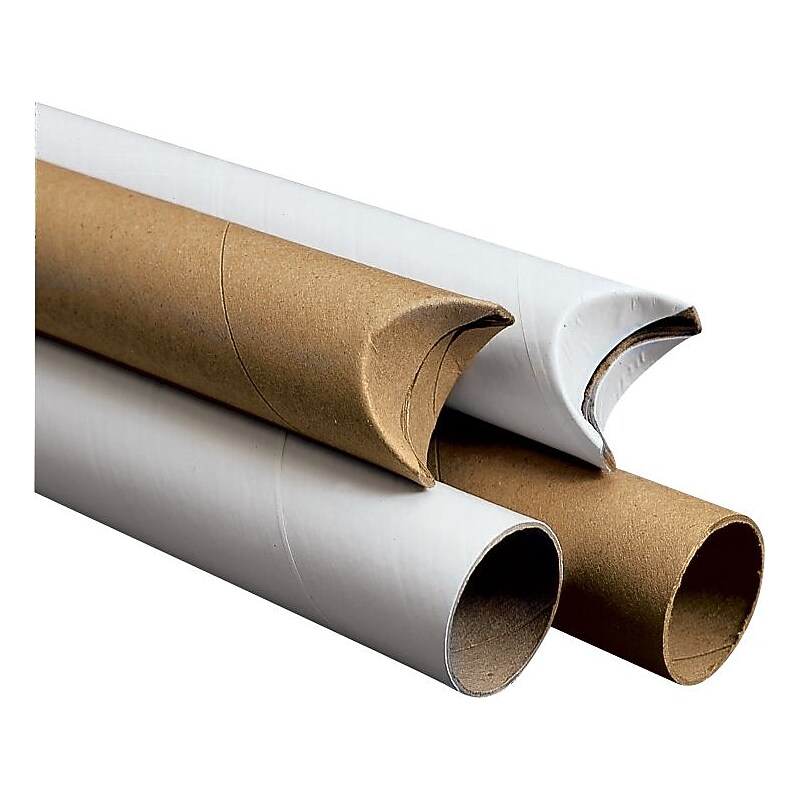 Kraft Snap-seal Mail Tubes, 4" x 15", 15/Case (S4015K) image 1