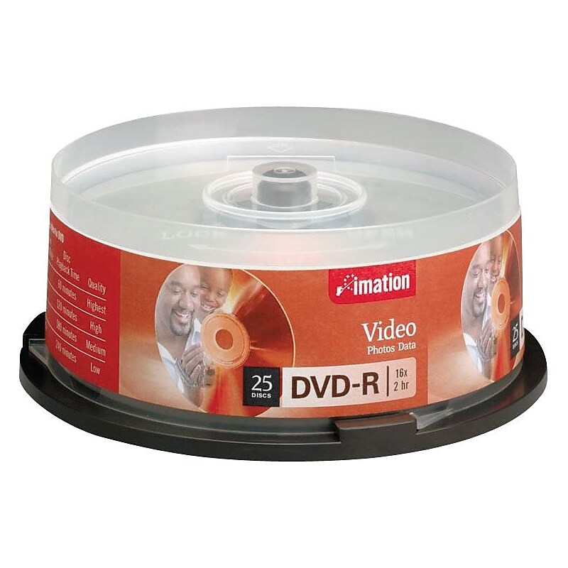 Imation DVD-R Discs, 4.7GB, 120-Minute, 5/Pk (17159/17340) image 1