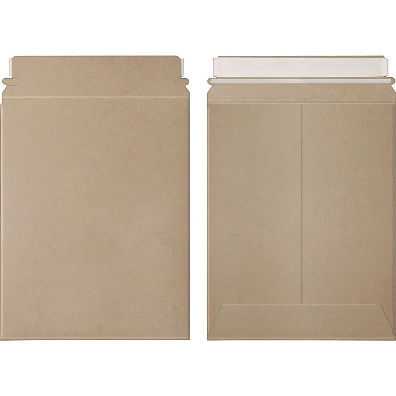 SI Products #1 Stayflats Plus Express Pouch Mailers, 12.5" x 9.5", White, 250/Carton (1EP) image 1