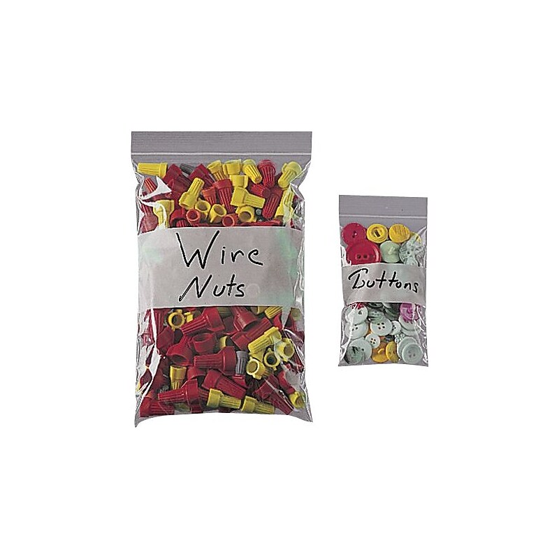 9" x 6" Reclosable Poly Bags, 2 Mil, Clear, 1000/Pack (PB3970) image 1