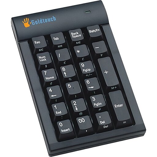 Goldtouch USB Numeric Keyboard Wired Keypad, Black (GTC0077) at Staples