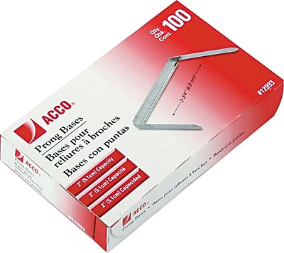 Sparco File Prong Fastener, 2-3/4-Inch CC, 2-Inch Capacity, 480 Pages, 50 Per Box, SR (SPRR20