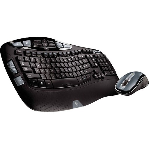 Logitech MK550 Wireless Desktop Wave Keyboard and Laser Mouse Combo
