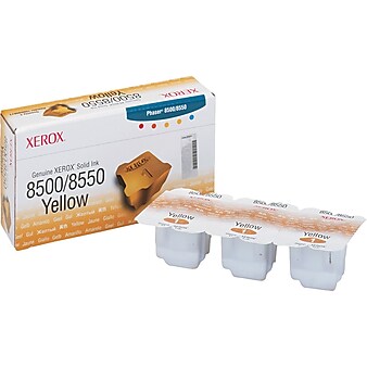 Xerox 108R00671 Yellow Standard Yield Solid Ink Cartridge, 3/Pack