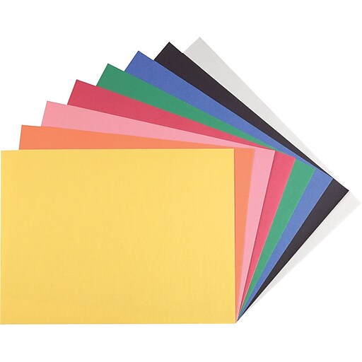 Staples Construction Paper, 9" x 12", Assorted Colors, 200 Sheets/Pack