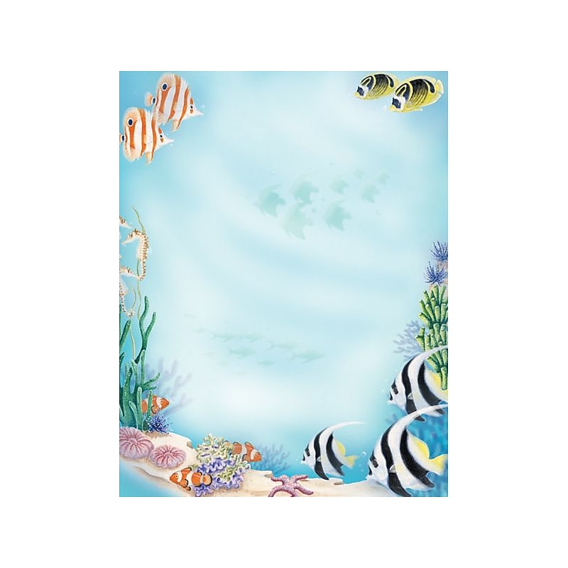 Great Papers Sea Life Letterhead, 80/Pack (2014312) image 1