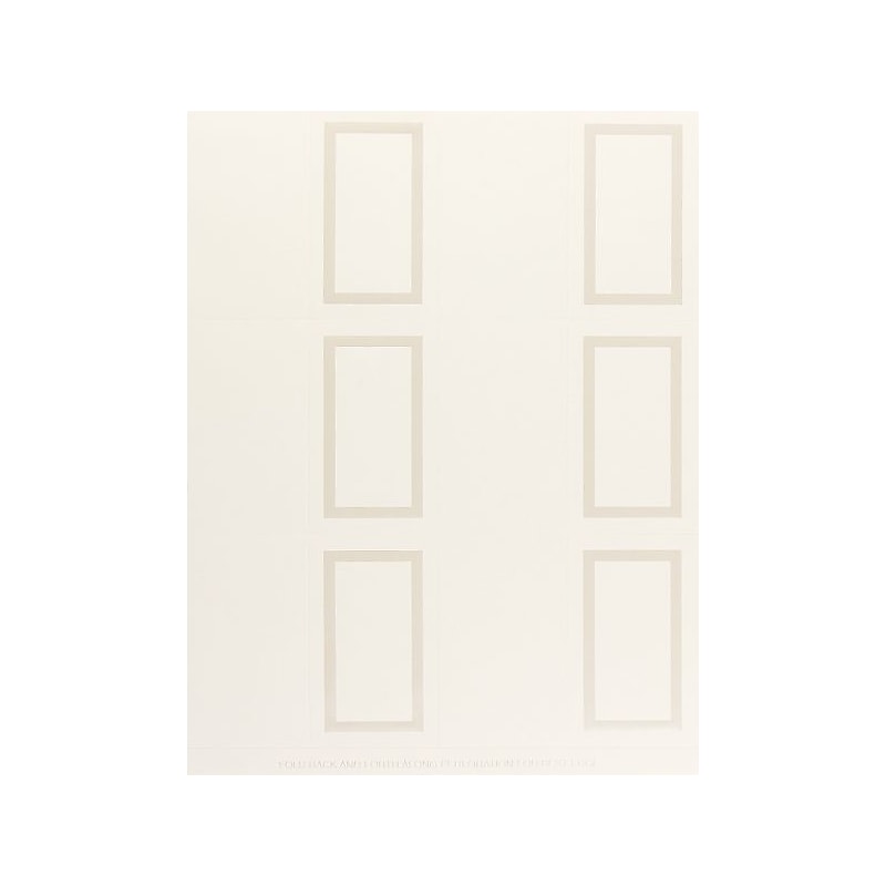 Masterpiece Studios Pearl Border Place Cards, 3.5 " x 4.25", Ivory, 60/Pack (959005) image 1