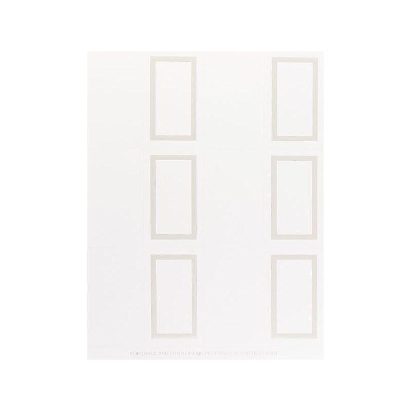 Masterpiece Studios 3.5" x 4.25" White Matte Table Tent, Inkjet/Laser (959003) image 1