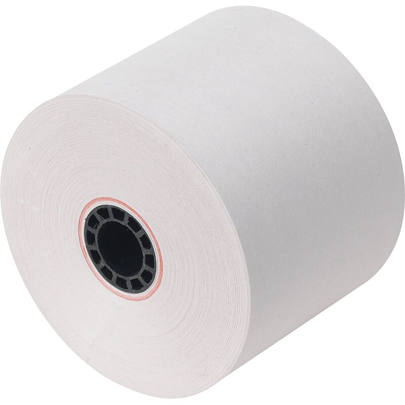 Staples Single-Ply Point-of-Sale/Calculator/Cash Register Rolls, 2 1/4"W x 150'L, 1/Rl image 1