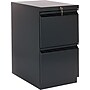 HON Brigade 2-Drawer Vertical File Cabinet, Mobile/Pedestal, Letter, Black, 22.88"D (H33823R.L.P)~#|#~s0224587_sc7