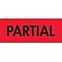 "Partial" Labels, Red/Black, 3" x 2", 500/Rl~#|#~s0227000_sc7