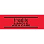 "Fragile Handle with Care" Labels, Red/Black, 3" x 2", 500/Rl~#|#~s0227004_sc7