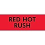 "Red Hot Rush" Labels, Red/Black, 3" x 2", 500/Rl~#|#~s0227007_sc7